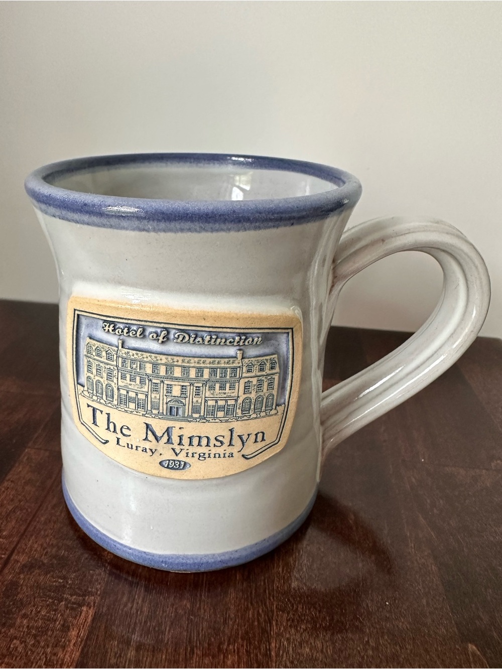 Deneen Pottery The Mimslyn Hotel of Distinction mug